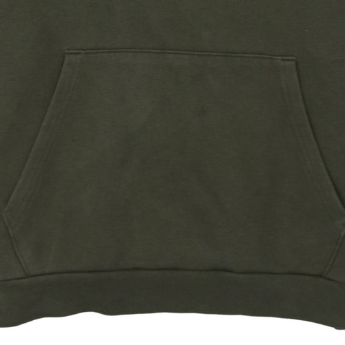 Puma Men's Green Pullover Hoodie XL Regular Fit Fleece Sweatshirt