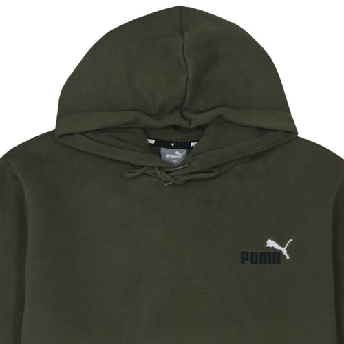 Puma Men's Green Pullover Hoodie XL Regular Fit Fleece Sweatshirt