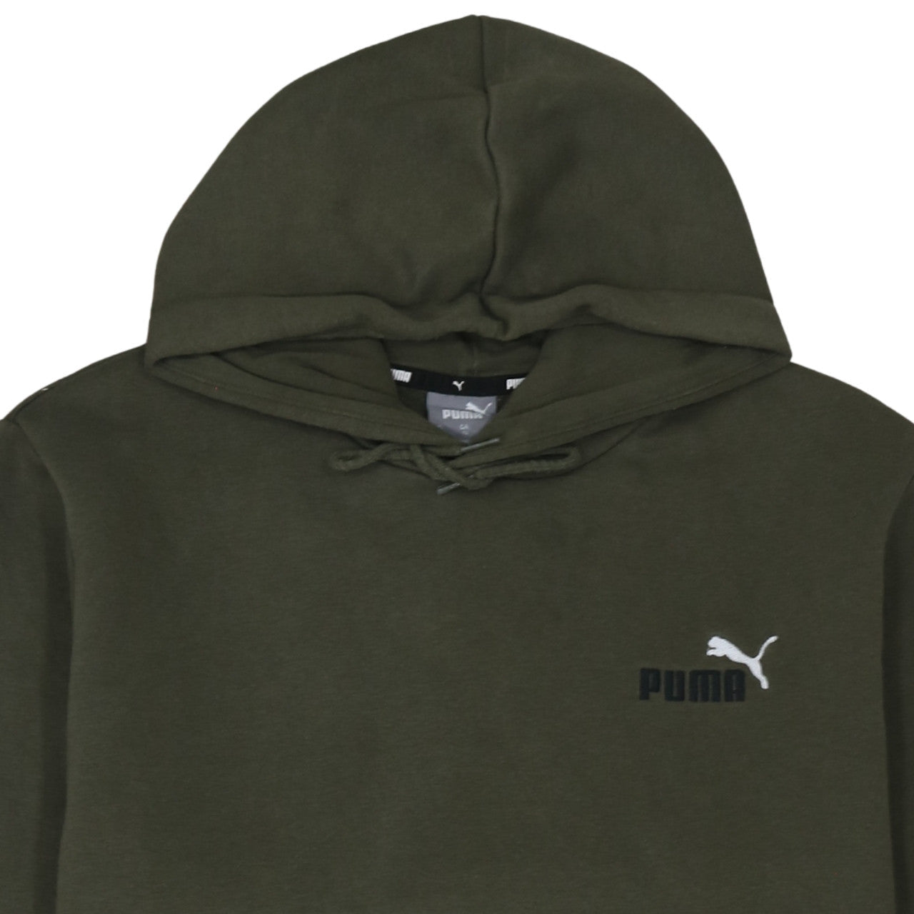 Puma Men's Green Pullover Hoodie XL Regular Fit Fleece Sweatshirt