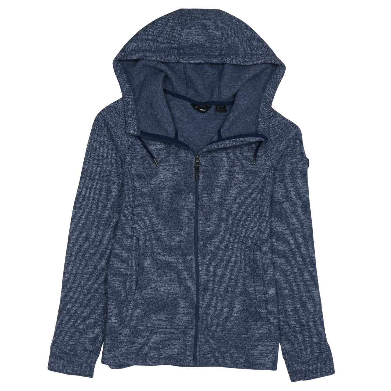 Berghaus Women's Blue Hooded Full Zip Fleece Jacket Size 14