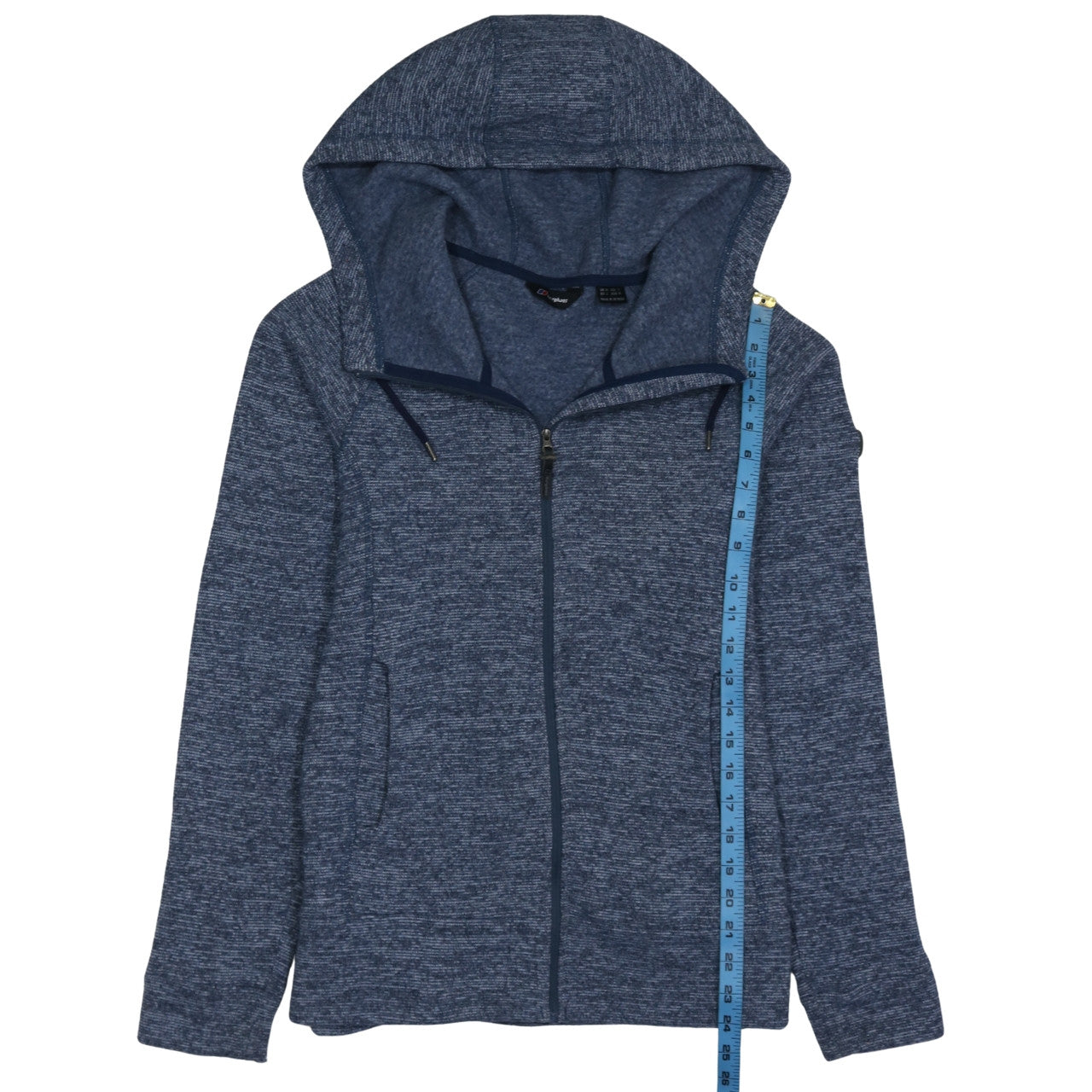 Berghaus Women's Blue Hooded Full Zip Fleece Jacket Size 14