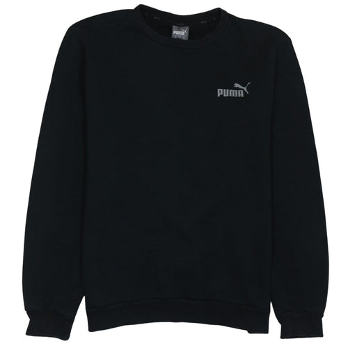 Puma Men's Black Regular Fit Crew Neck Pullover Sweatshirt M