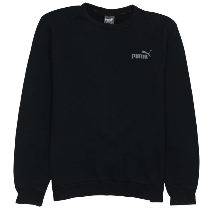 Puma Men's Black Regular Fit Crew Neck Pullover Sweatshirt M