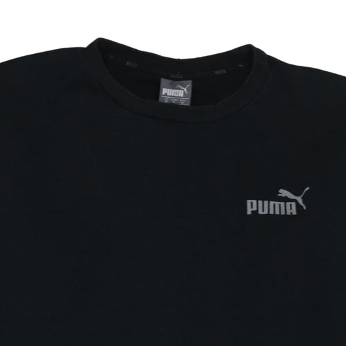 Puma Men's Black Regular Fit Crew Neck Pullover Sweatshirt M