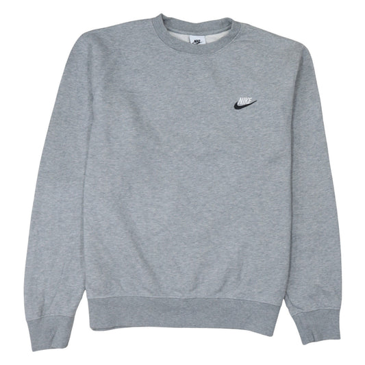 Nike Men's Grey Crew Neck Sweatshirt M Regular Fit Pullover