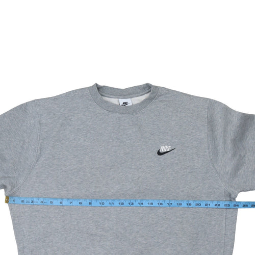 Nike Men's Grey Crew Neck Sweatshirt M Regular Fit Pullover