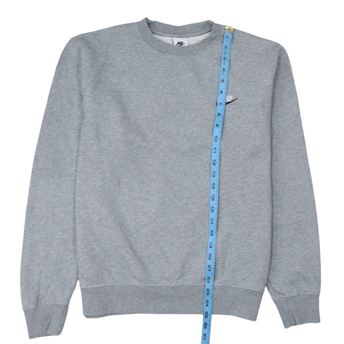 Nike Men's Grey Crew Neck Sweatshirt M Regular Fit Pullover