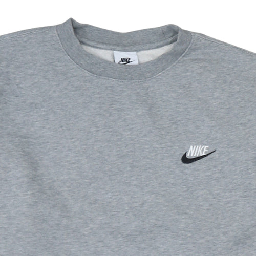 Nike Men's Grey Crew Neck Sweatshirt M Regular Fit Pullover