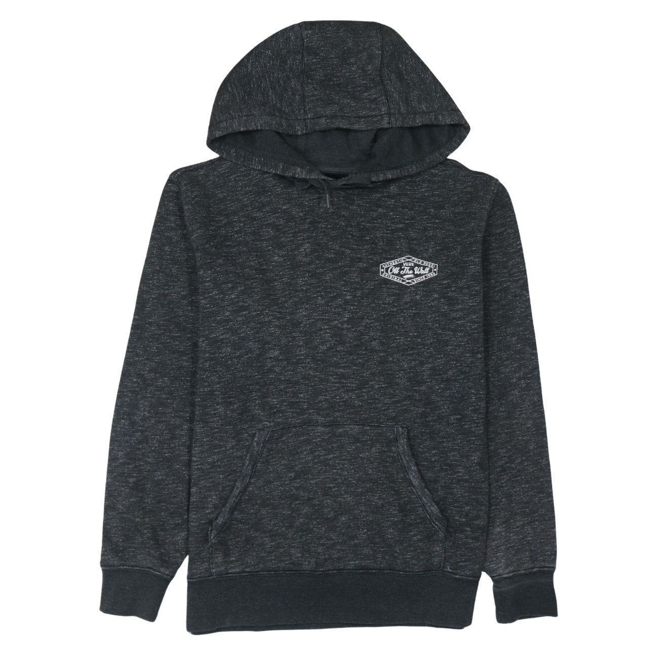 Vans Mens Grey Pullover Hoodie XS Off The Wall Logo Skate Streetwear