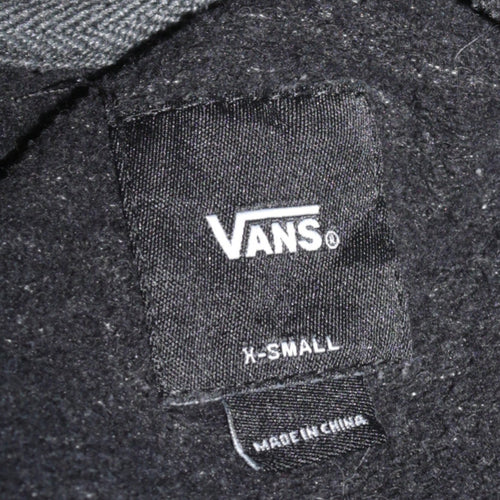 Vans Mens Grey Pullover Hoodie XS Off The Wall Logo Skate Streetwear