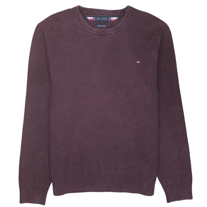 Tommy Hilfiger Men's Brown Cotton Crew Neck Jumper Size L