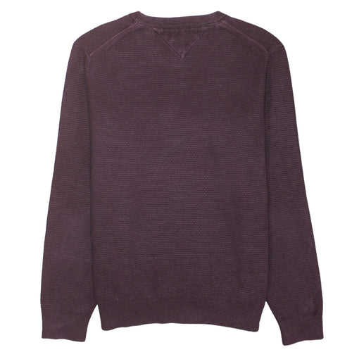 Tommy Hilfiger Men's Brown Cotton Crew Neck Jumper Size L