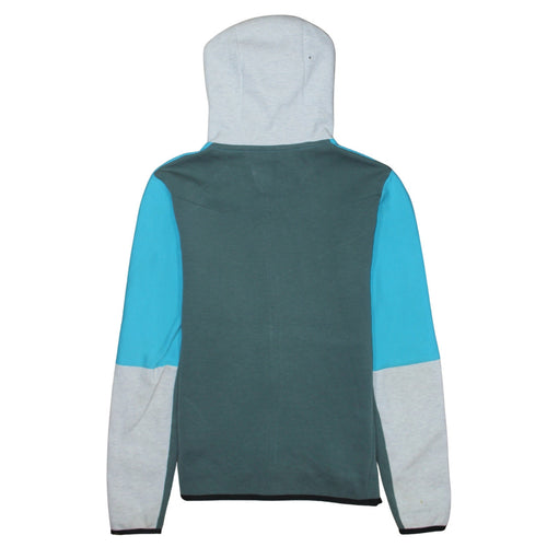 Nike Men's Blue Full Zip Hoodie S - Sportswear Cotton Blend