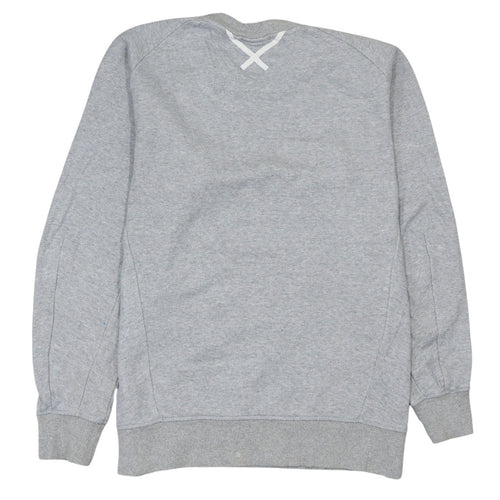 Adidas Men's Grey Crew Neck Pullover Sweatshirt Size M Regular Fit