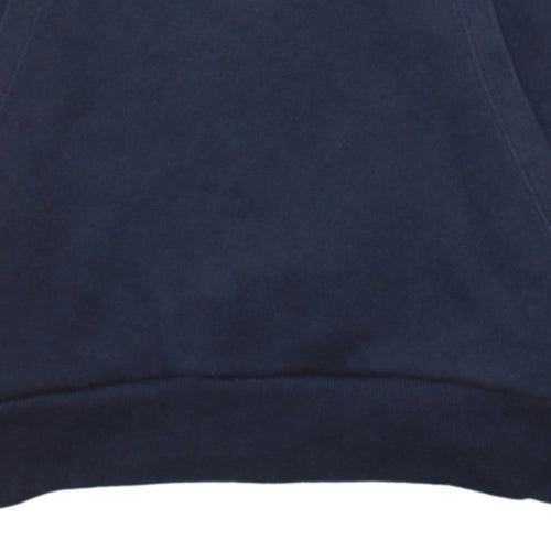 Adidas Boys Navy Red Pullover Hoodie Size 16 Years Cotton Blend