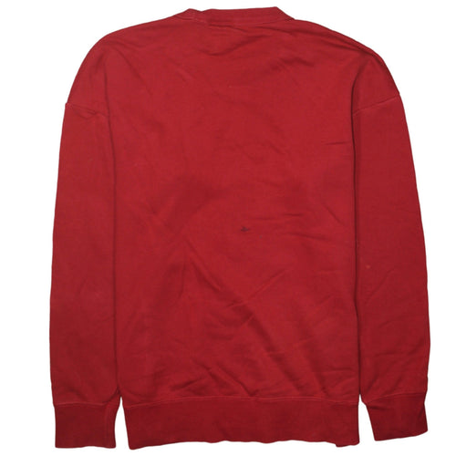 Adidas Men’s Red England Crew Neck Sweatshirt Small Pullover