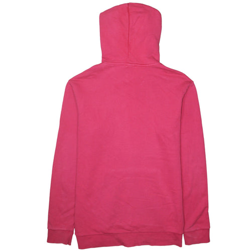 Adidas Womens Pink Pullover Hoodie L Cotton Casual Sweatshirt