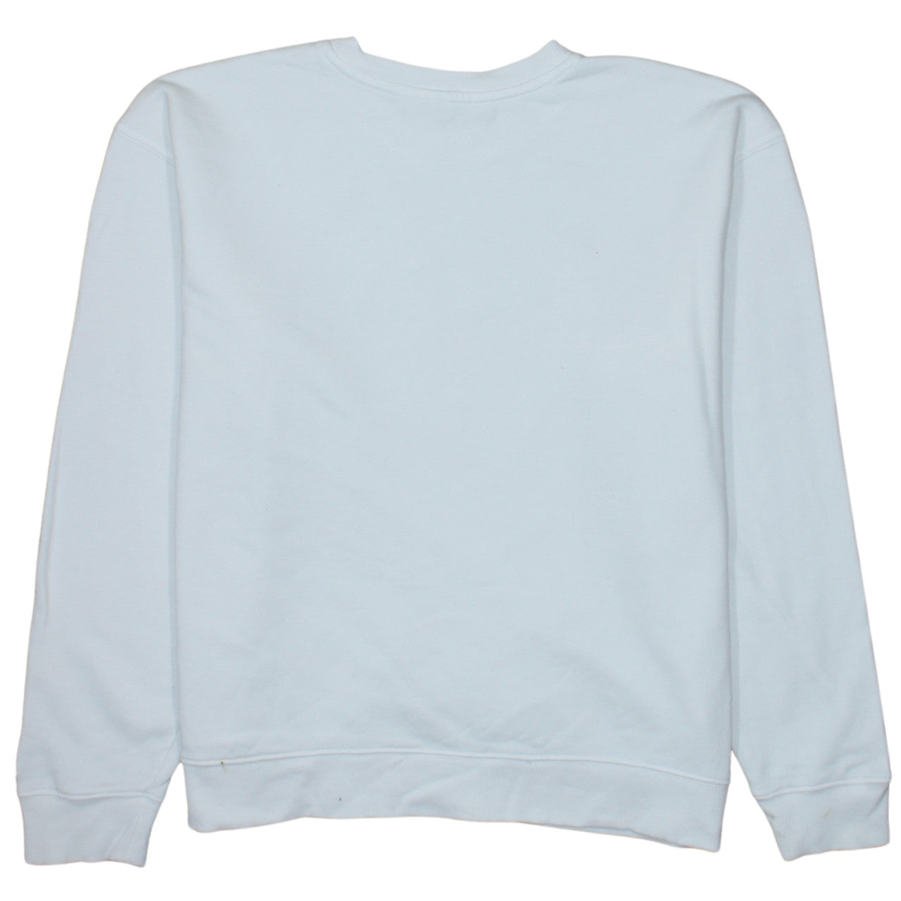 Adidas Women White Logo Crew Neck Pullover Sweatshirt Size L