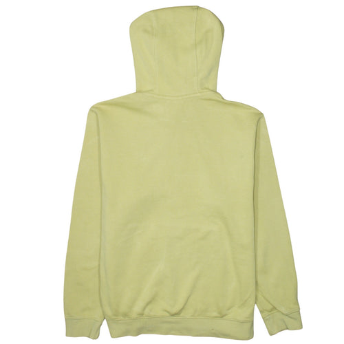 Nike Womens Yellow Pullover Hoodie Medium Cotton Blend