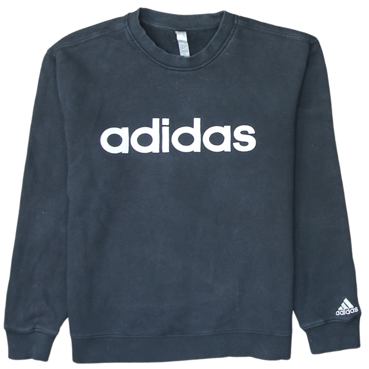 Adidas Womens Black Size 14 Pullover Crew Neck Sweatshirt