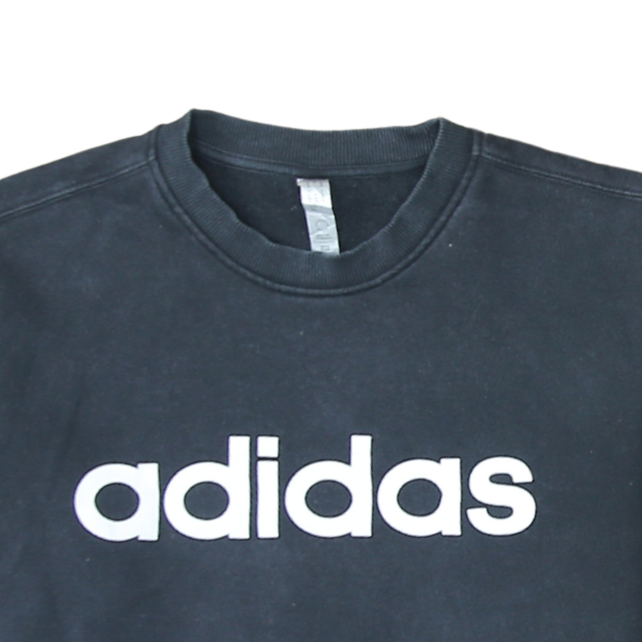Adidas Womens Black Size 14 Pullover Crew Neck Sweatshirt