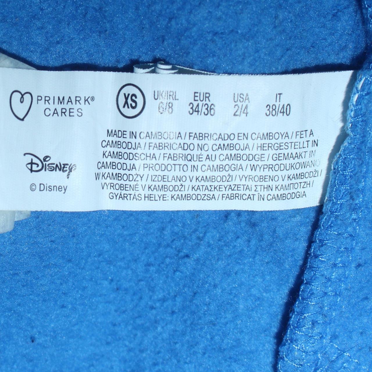 Disney Women's Blue Stitch Pullover Hoodie XS