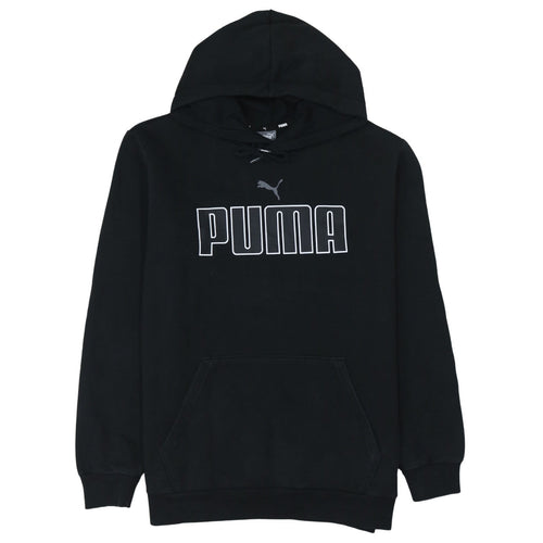 Puma Men Black Pullover Graphic Hoodie Medium
