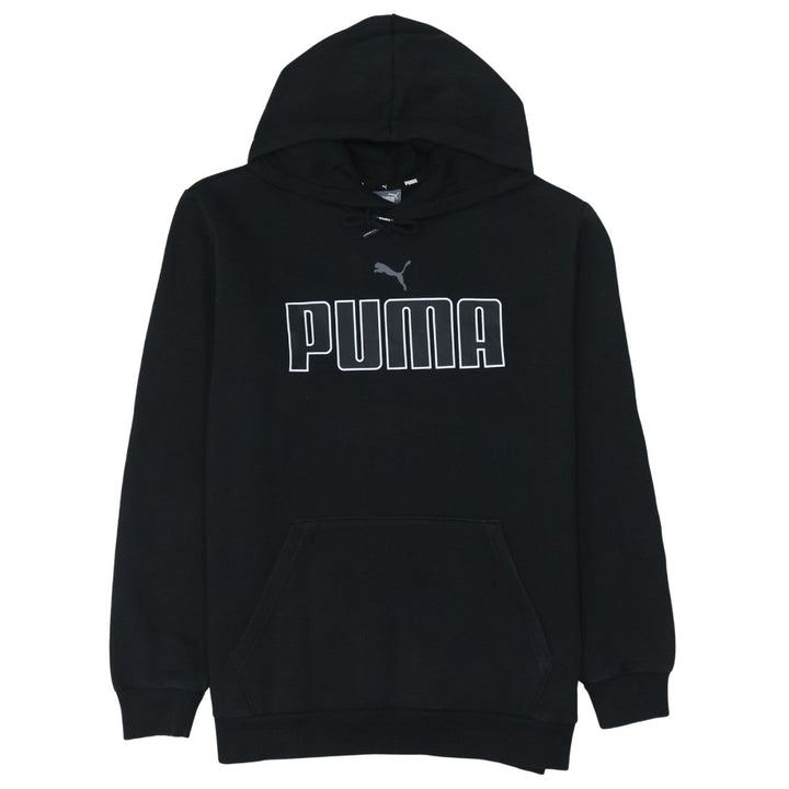Puma Men Black Pullover Graphic Hoodie Medium