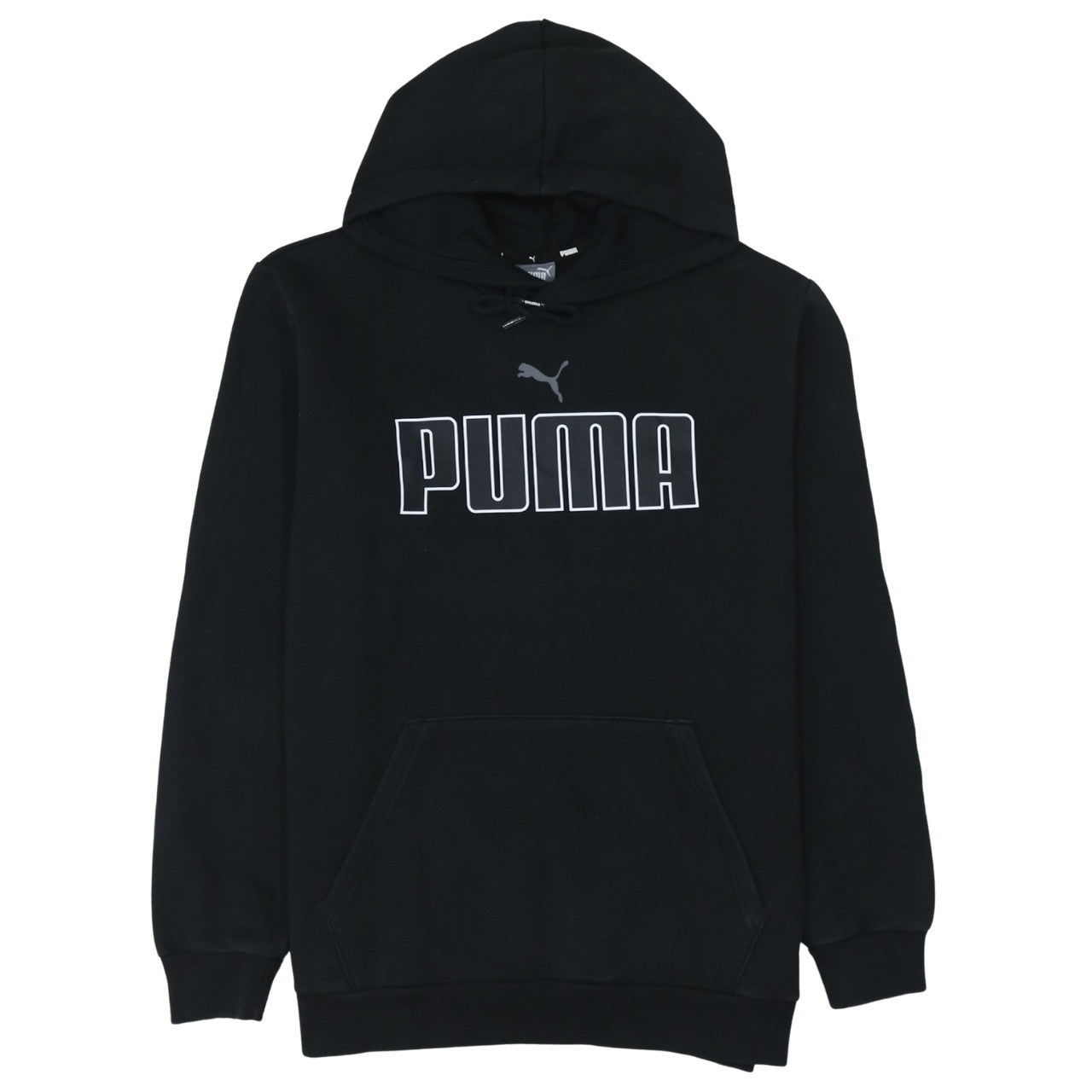 Puma Men Black Pullover Graphic Hoodie Medium