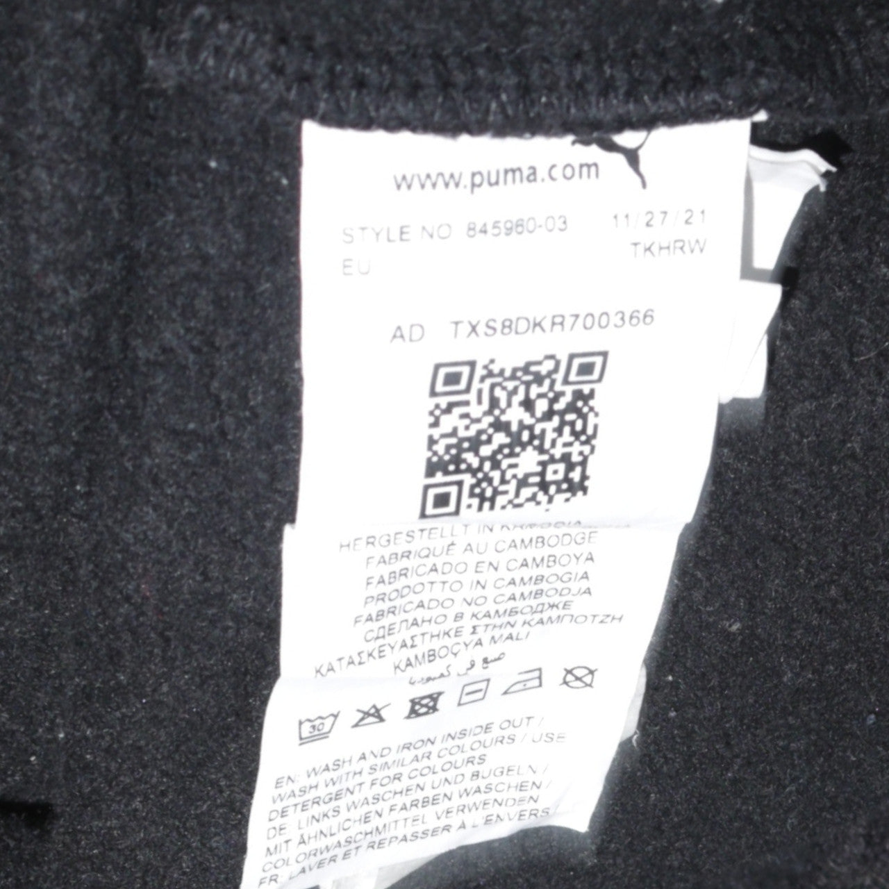 Puma Men Black Pullover Graphic Hoodie Medium