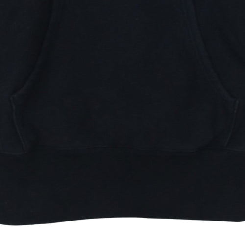 Champion Men's Black Medium Pullover Hoodie Embroidered Logo
