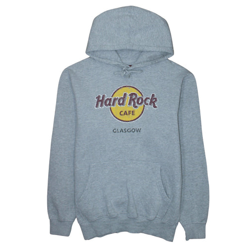 Hard Rock Cafe Glasgow Men’s Grey Pullover Hoodie Size L