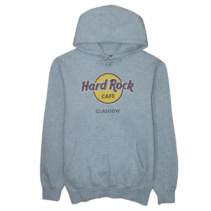 Hard Rock Cafe Glasgow Men’s Grey Pullover Hoodie Size L