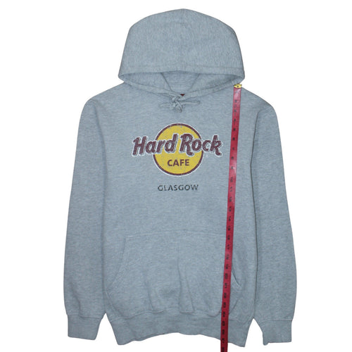 Hard Rock Cafe Glasgow Men’s Grey Pullover Hoodie Size L
