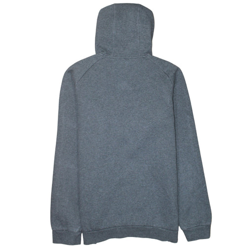 Adidas Men's Grey Pullover Hoodie L Regular Fit Fleece Sweatshirt