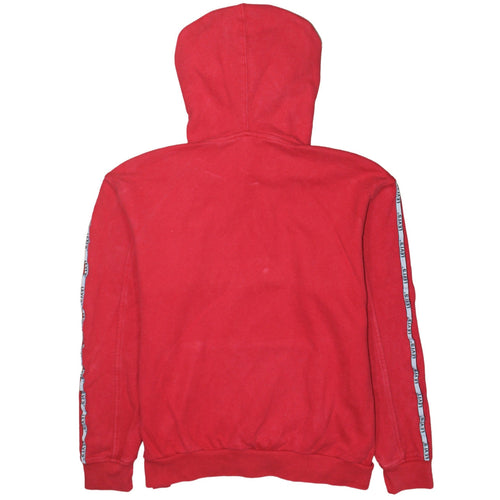 Levi's Men's Red XS Pullover Hoodie with Logo Tape Detail