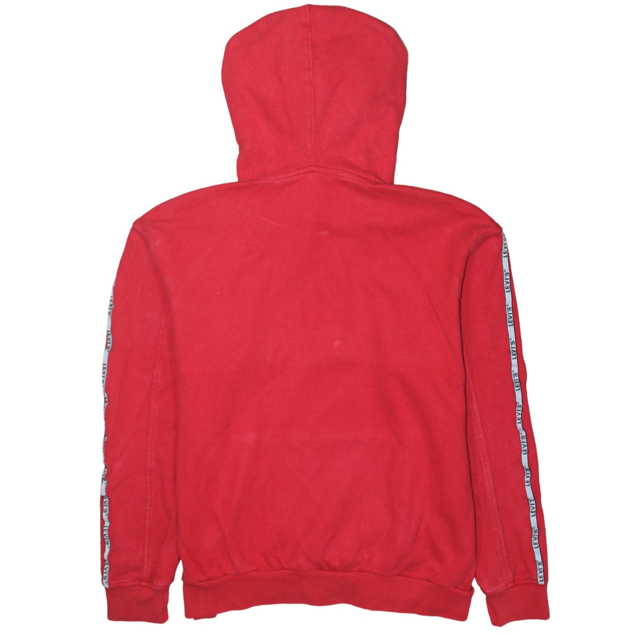 Levi's Men's Red XS Pullover Hoodie with Logo Tape Detail