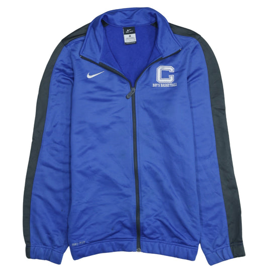 Nike Men's Blue Full Zip Dri-Fit Basketball Sweatshirt Size S