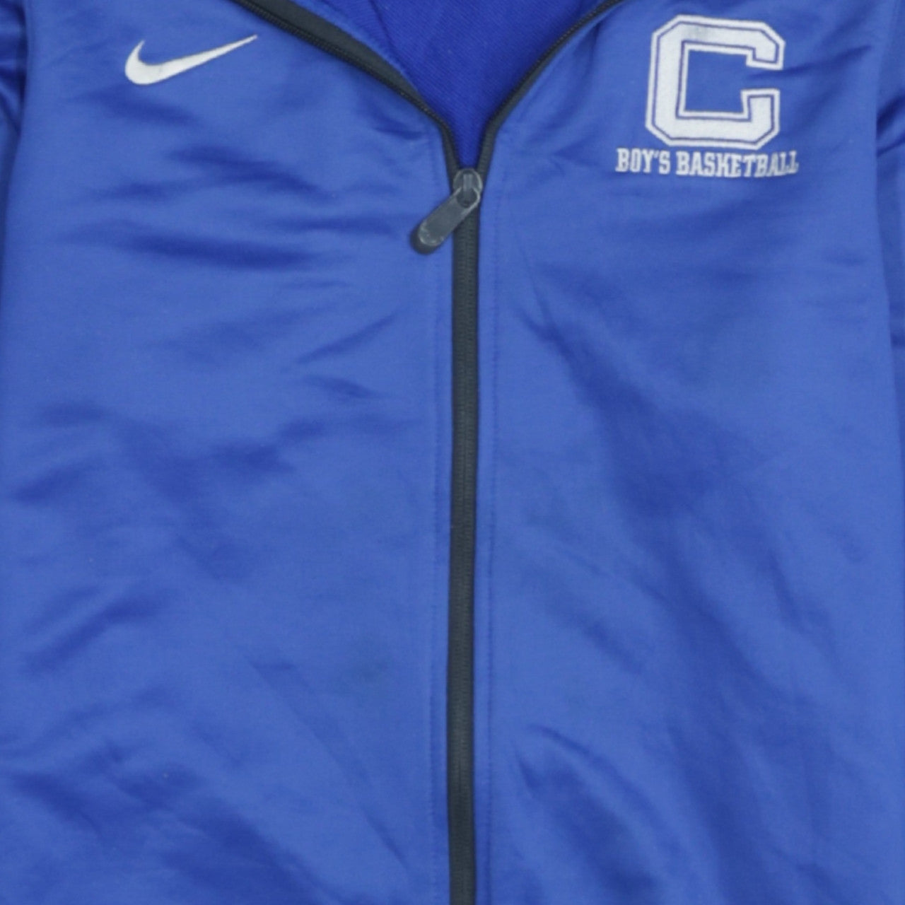 Nike Men's Blue Full Zip Dri-Fit Basketball Sweatshirt Size S
