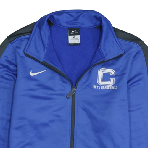 Nike Men's Blue Full Zip Dri-Fit Basketball Sweatshirt Size S