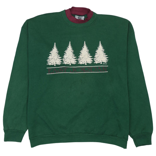 Lee Mens Green 2XL Pullover Nature Graphic Sweatshirt