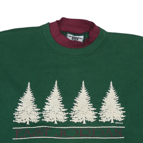 Lee Mens Green 2XL Pullover Nature Graphic Sweatshirt