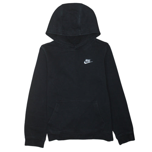 Nike Teens Black Pullover Hoodie XL Classic Fleece Logo Sweatshirt