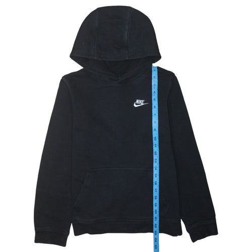 Nike Teens Black Pullover Hoodie XL Classic Fleece Logo Sweatshirt