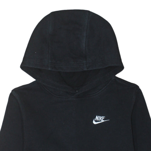 Nike Teens Black Pullover Hoodie XL Classic Fleece Logo Sweatshirt