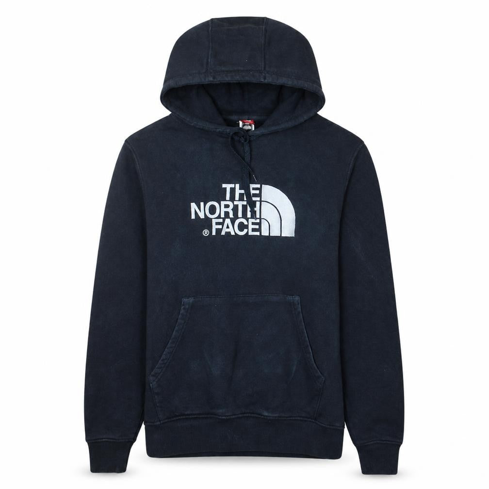 The North Face Men's Blue Pullover Hoodie M Logo Outdoor Sweatshirt