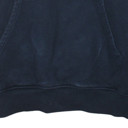 The North Face Men's Blue Pullover Hoodie M Logo Outdoor Sweatshirt