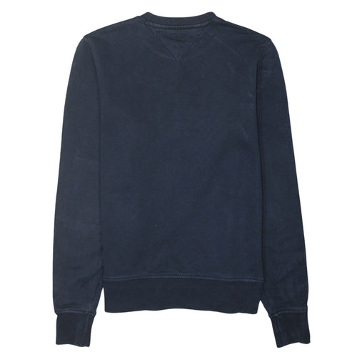 Tommy Hilfiger Men's Blue Crew Neck Vintage Fit Sweatshirt Size S