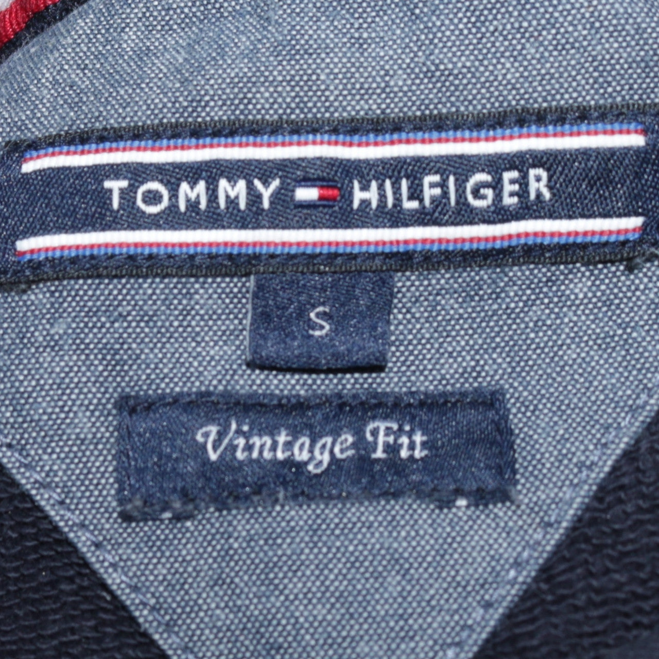 Tommy Hilfiger Men's Blue Crew Neck Vintage Fit Sweatshirt Size S