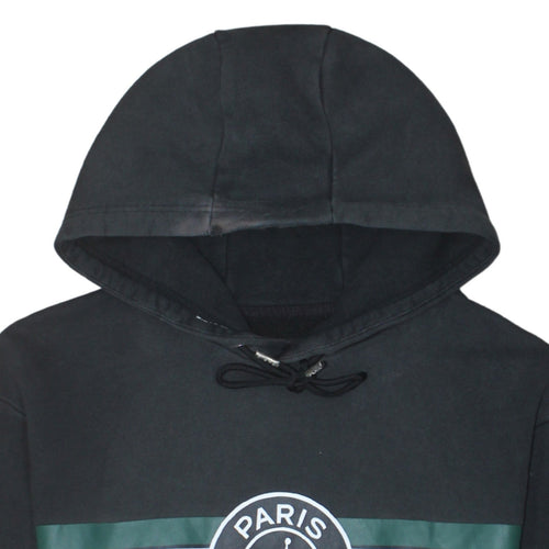 Jordan Paris Saint-Germain Black Men's Pullover Hoodie Medium